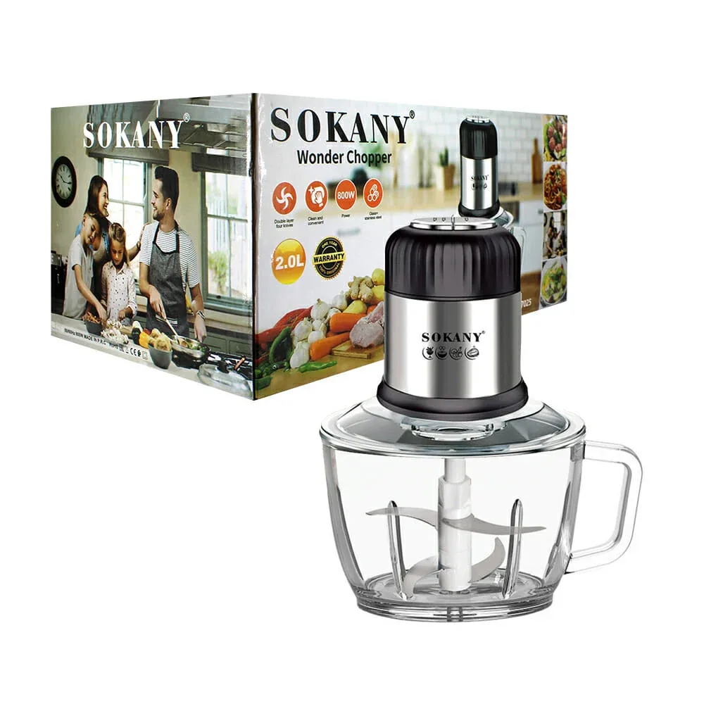Cortadora eléctrica sokany 800w / 2 litros sk-7025