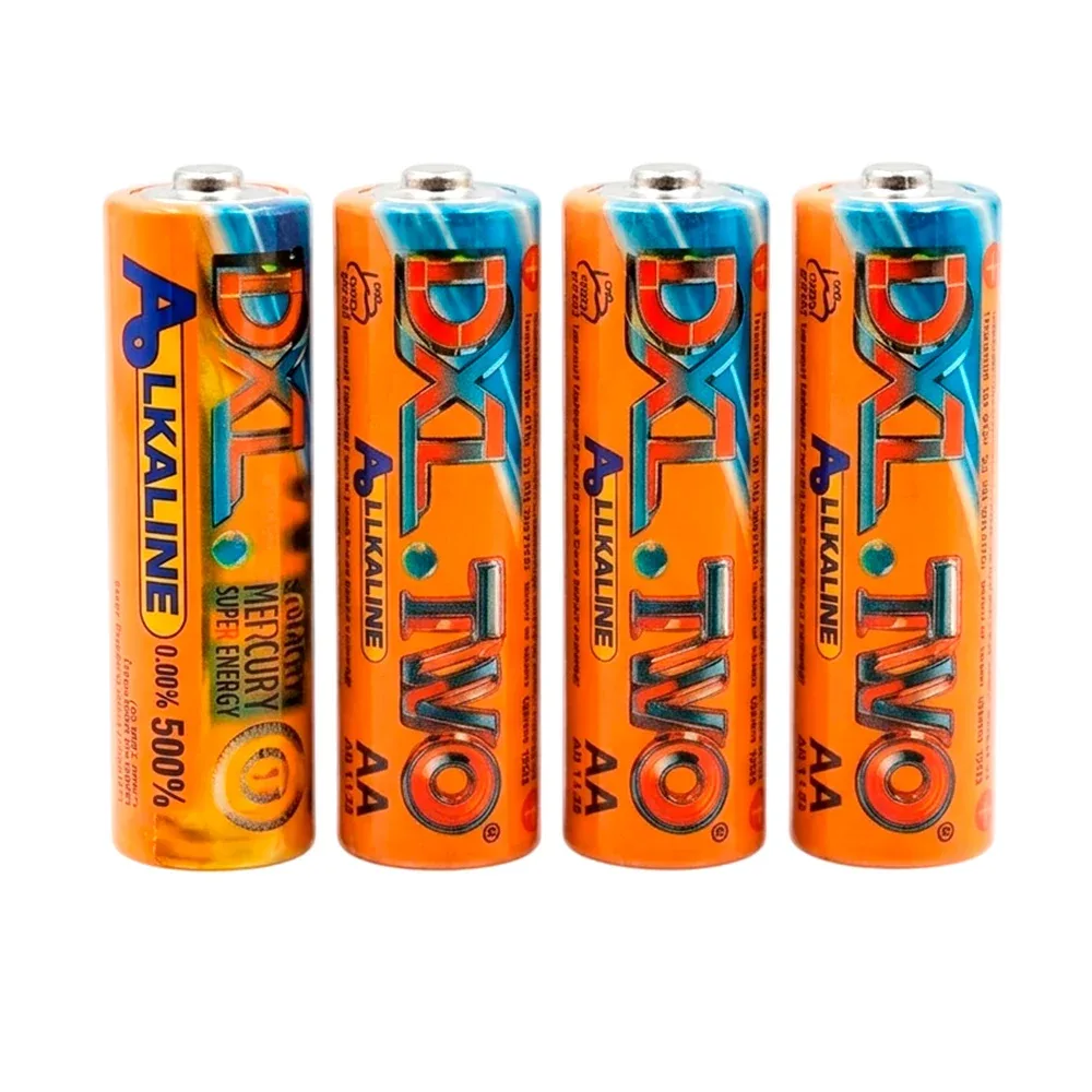 Blíster con 4 pilas alcalinas dxl two AA, lr6, 1.5v / dc-79