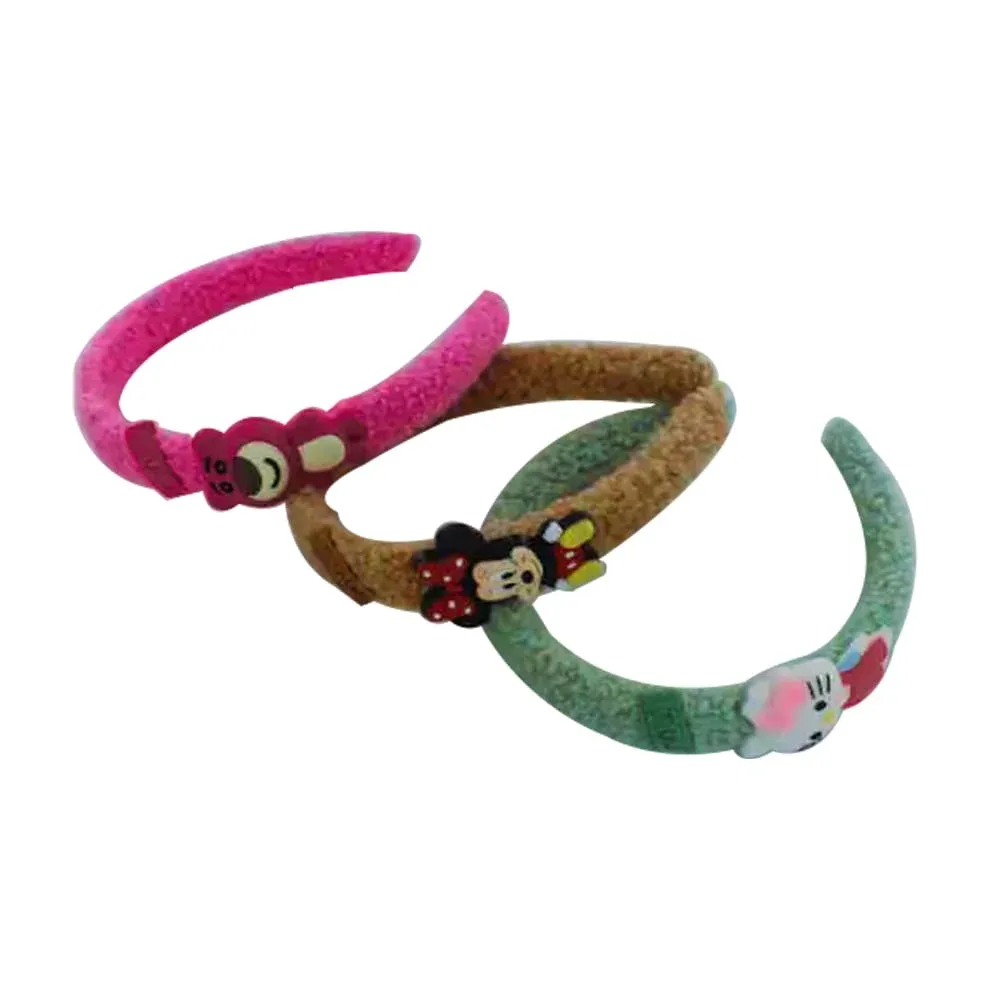 1pza Diadema afelpada con diseño de personajes disney, variedad de diseños / min / 23-fs-011/diadema disney