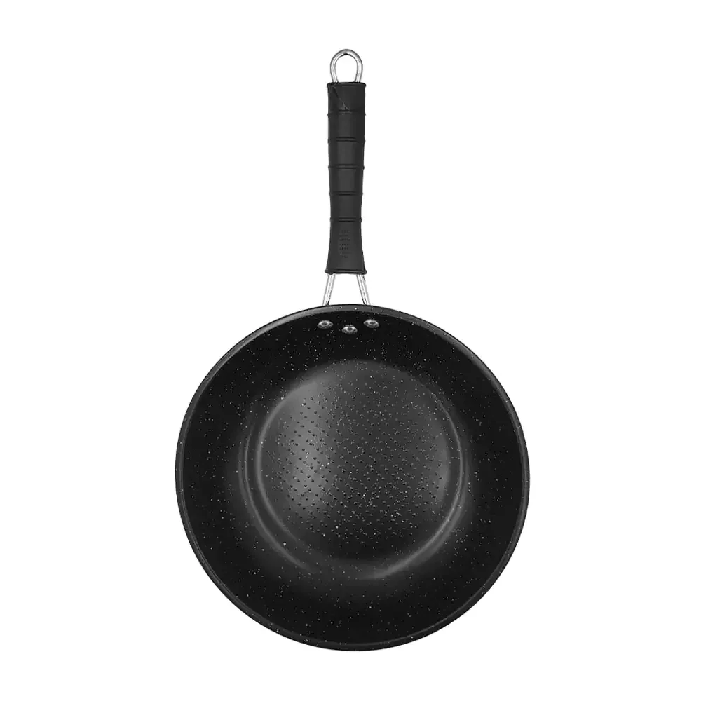 Sartén antiadherente con textura y mango de plástico con relieve / 922-190