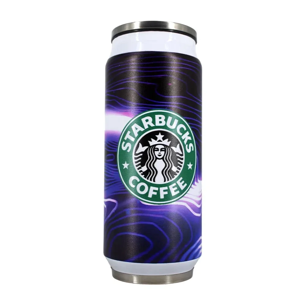 Termo botella en forma de lata con estampado de sirena y capacidad de 500ml, variedad de modelos / stainless steel cup / 2-207
