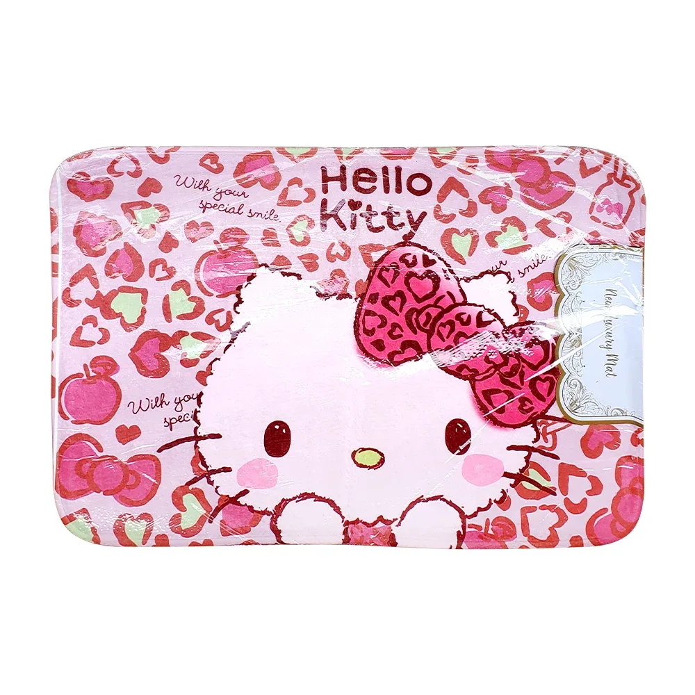 Tapete rectangular para baño tipo afelpado de 80x49cm y estampado de los personajes de Hello Kitty, variedad de diseños / new luxury mat / cl-5080