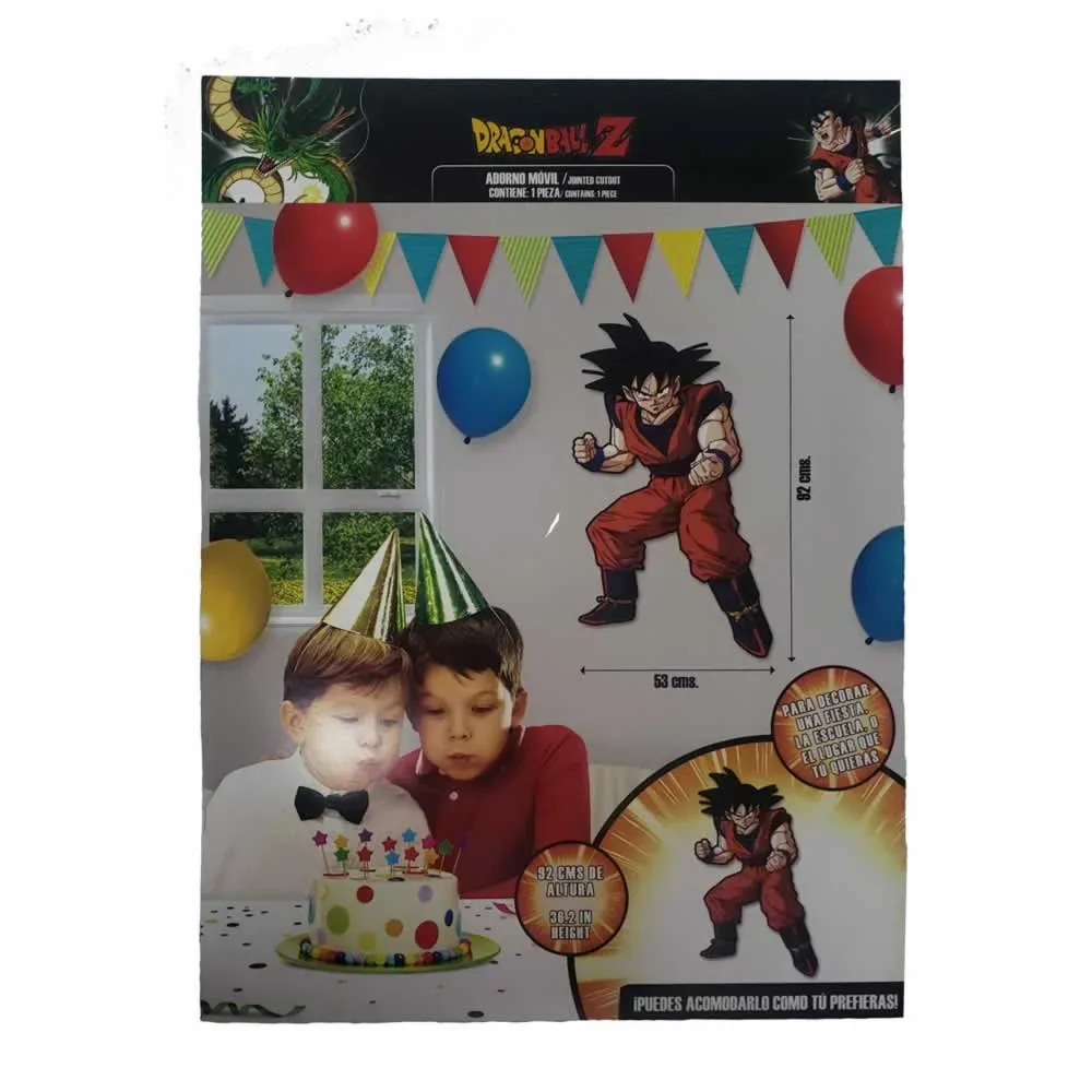 1pza Adorno móvil grande con diseño de dragon ball 53x92cm 6015-615