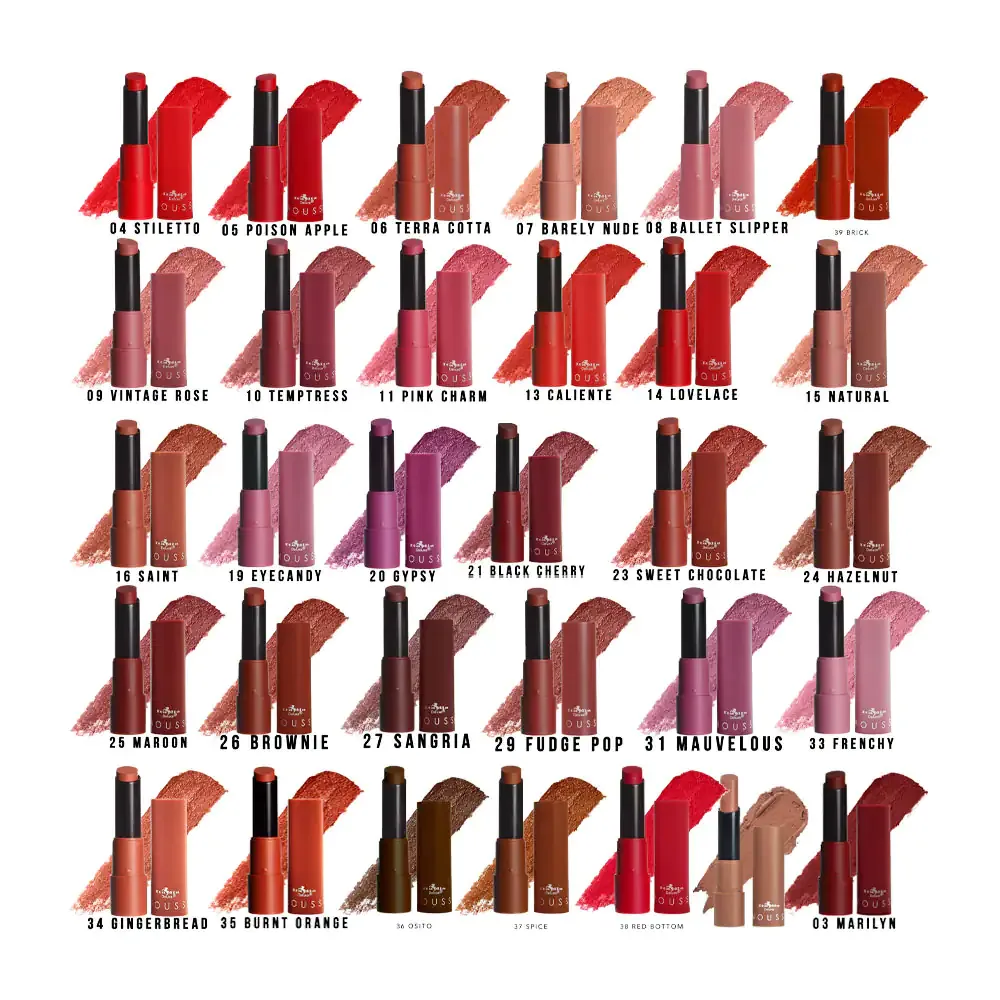 1pz lipstick italia mousse matte, 3g, variedad de tonos / 191146
