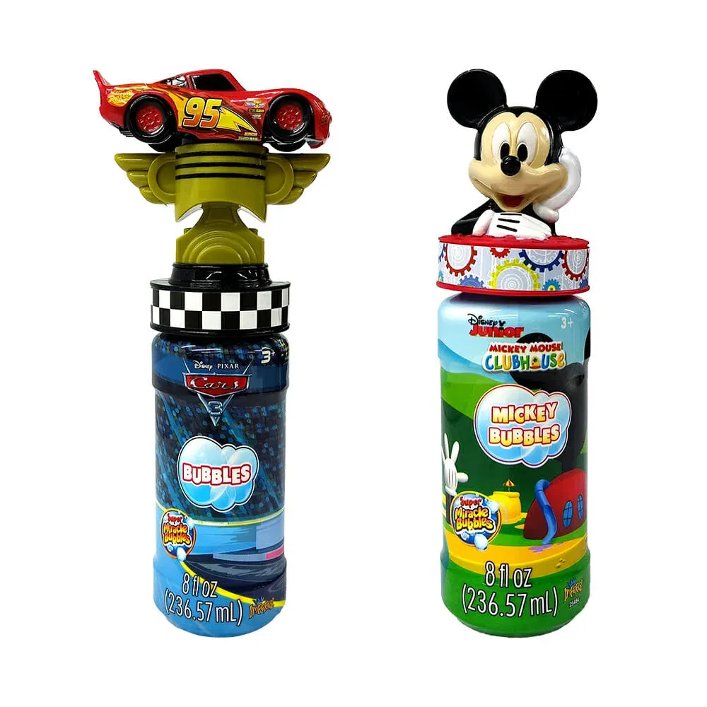 Botella de burbujas de 236.57ml con diseño de marvel y disney / 25233