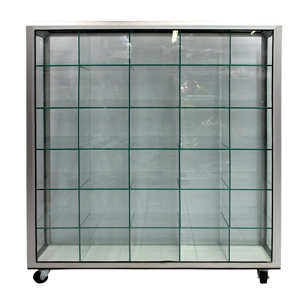 Vitrina dulcera de vidrio con 30 compartimentos / 110x120x30 cm