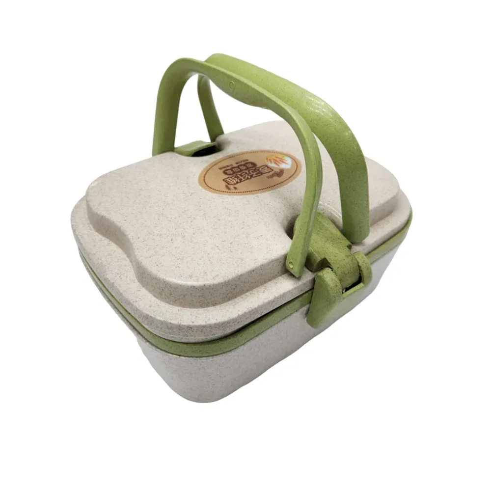 Tupper tingli de 2 niveles con capacidad para 820ml y cuchara, variedad de colores / 8147
