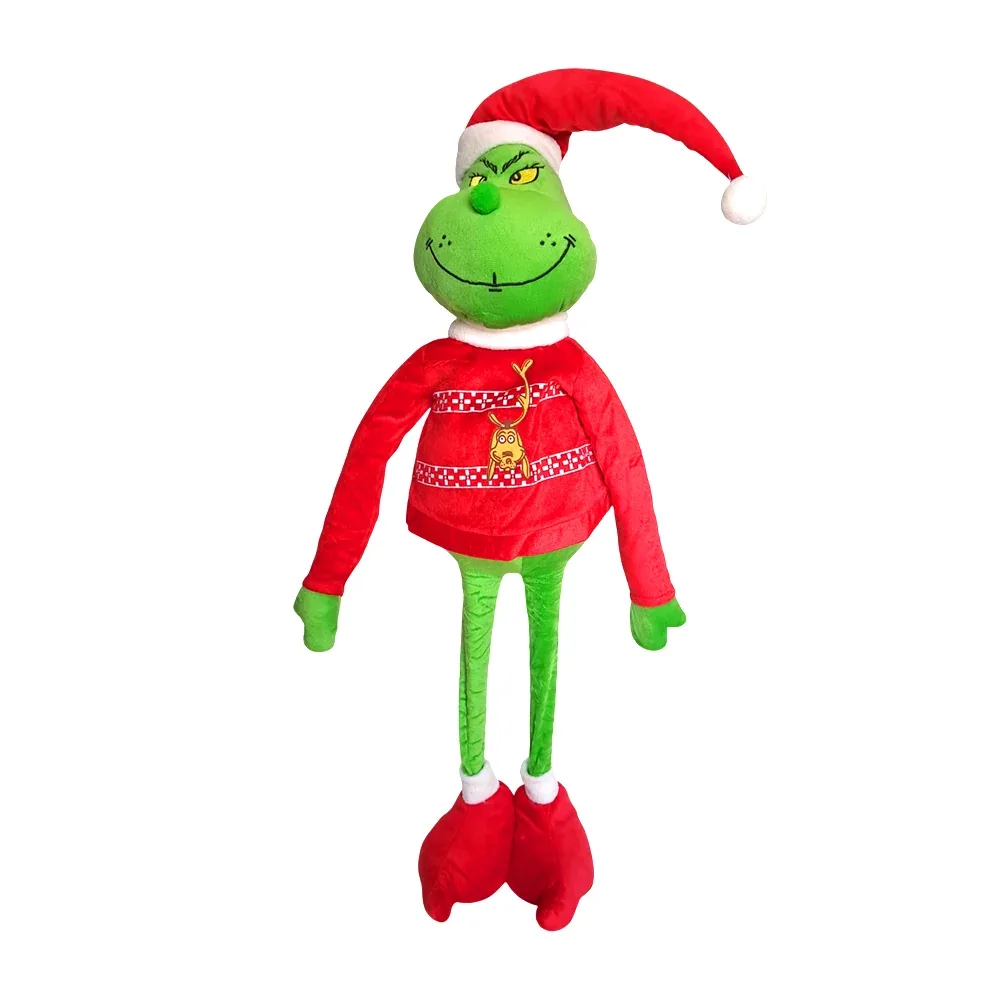 Figura decorativa de peluche navideño, el grinch estirable 45-75cm / 1692845