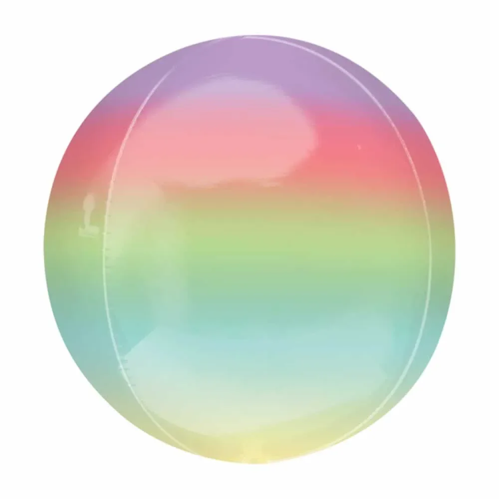 1pza Globo metálico de colores 38cm 7444