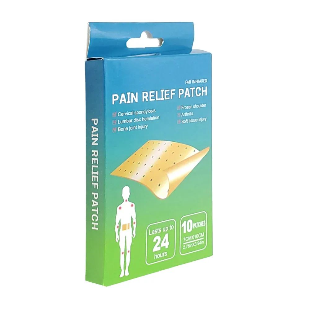 Paquete con 10 parches para calmar el dolor de las articulaciones, 7x10xm