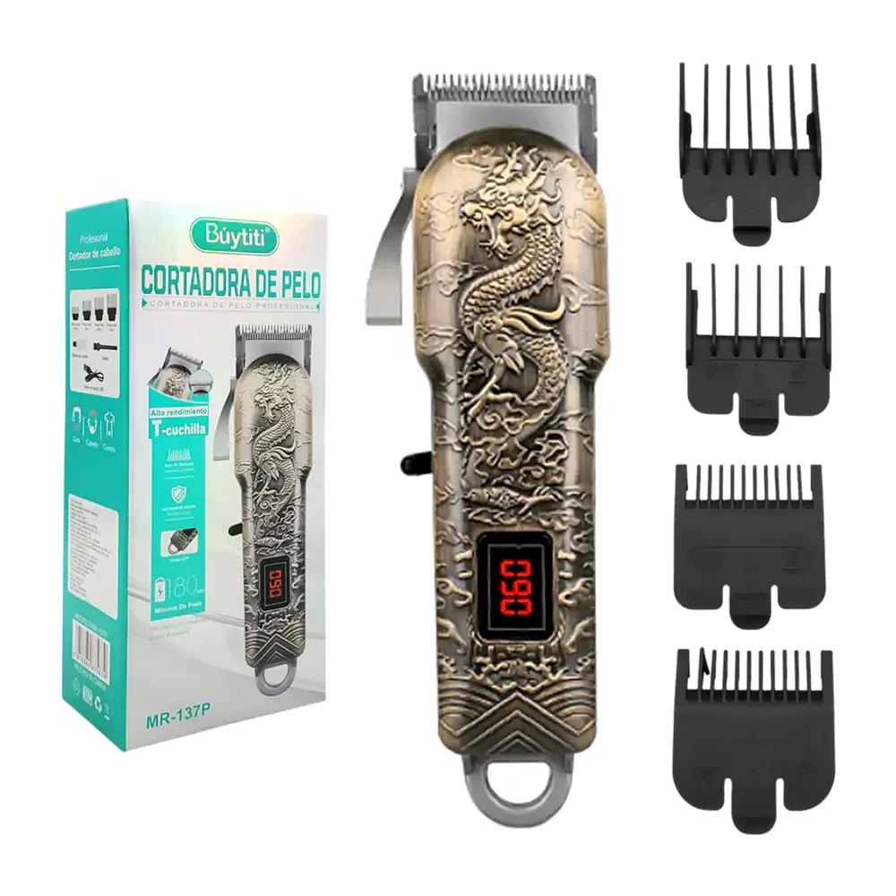 Máquina rasuradora buytiti profesional para cabello con diseño de dragón