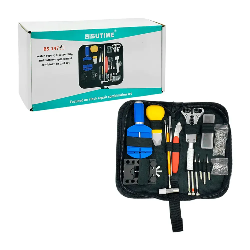 Kit estuche con 15 piezas para reparar relojes + puntas de repuesto