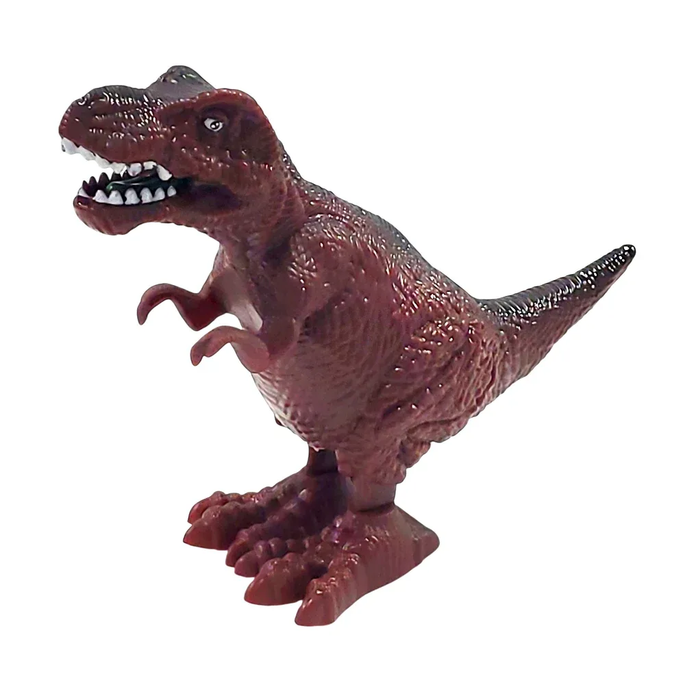 1pza Dinosaurio saltarín mediano con mecanismo de cuerda, varios colores / toys