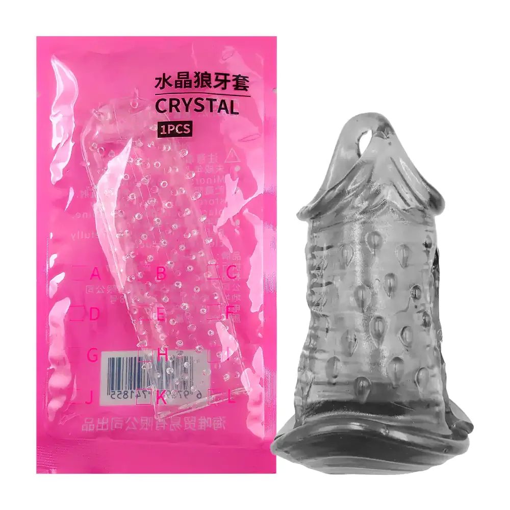 1pz preservativo de tpe transparente con textura, variedad de modelos / 741855