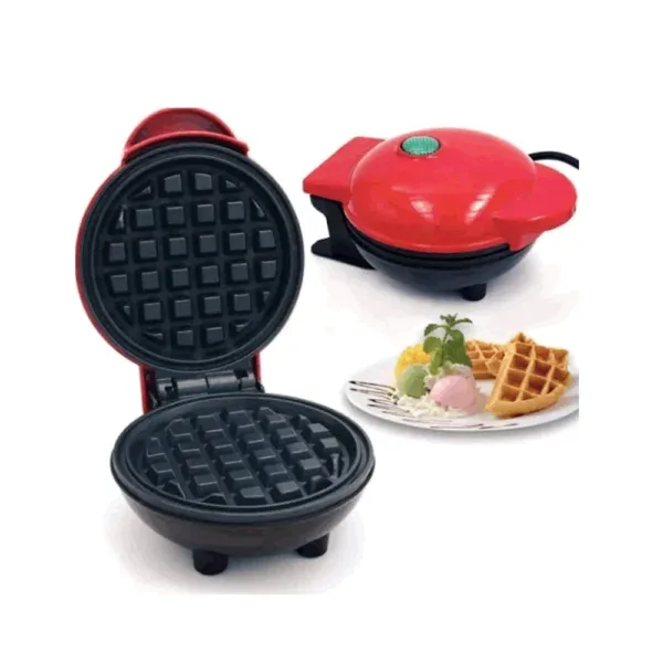 Mini wafflera maker eléctrica redonda portátil, variedad de colores / lu3822 / wq-h603 / lu9385