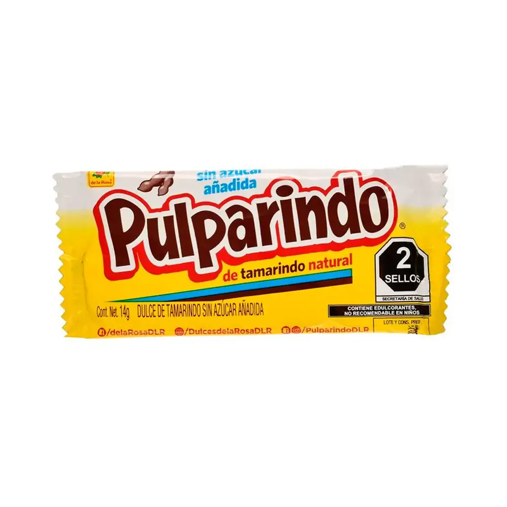 1pz pulparindo original sin azúcar sabor tamarindo 14g / 004563
