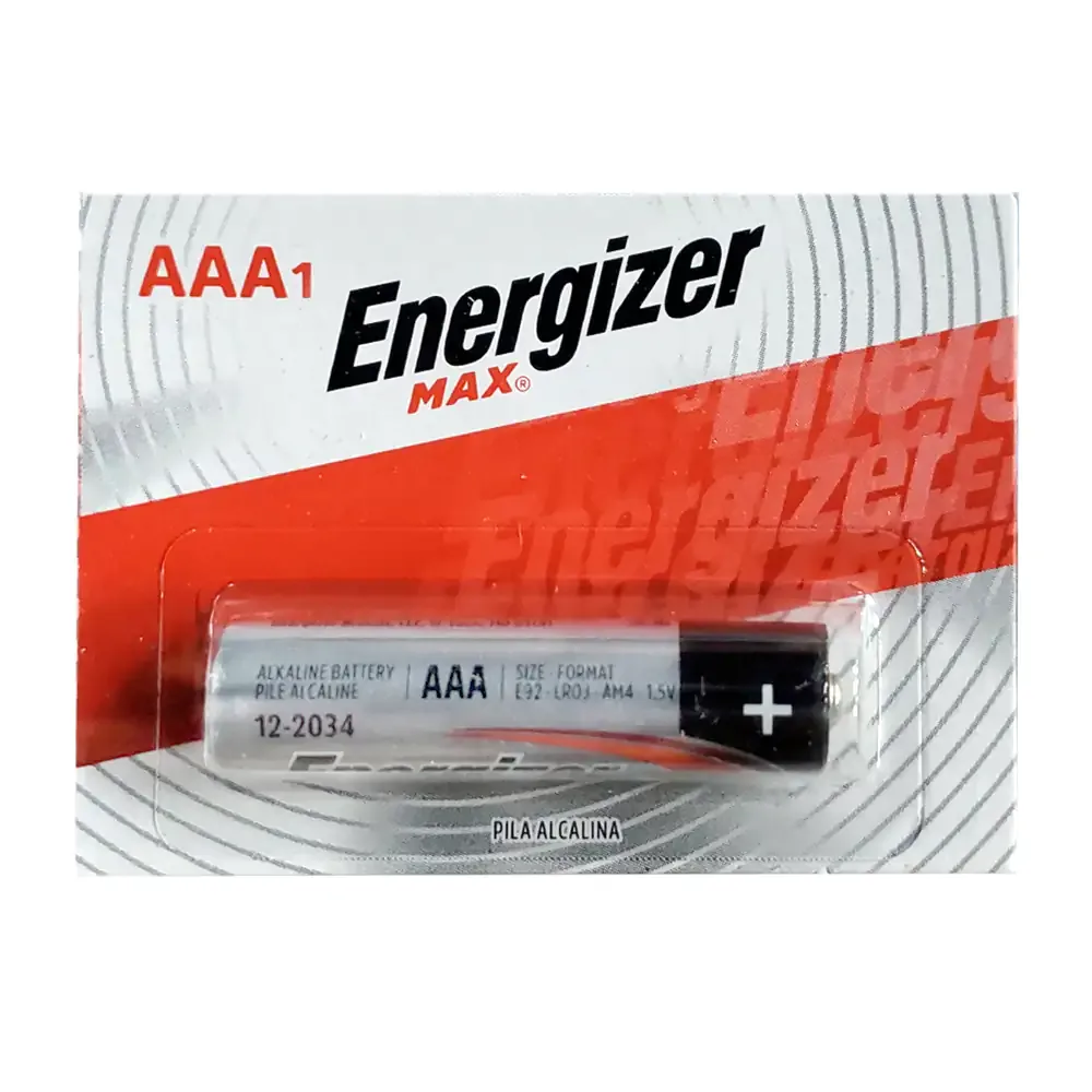 1pz pila alcalina energizer max triple a / pila - bateria aaa / 206081