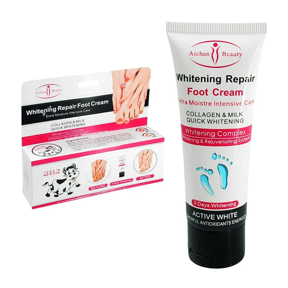 Crema blanqueadora con extracto de leche y colágeno para los pies, 100g / whitening repair foot cream / c313