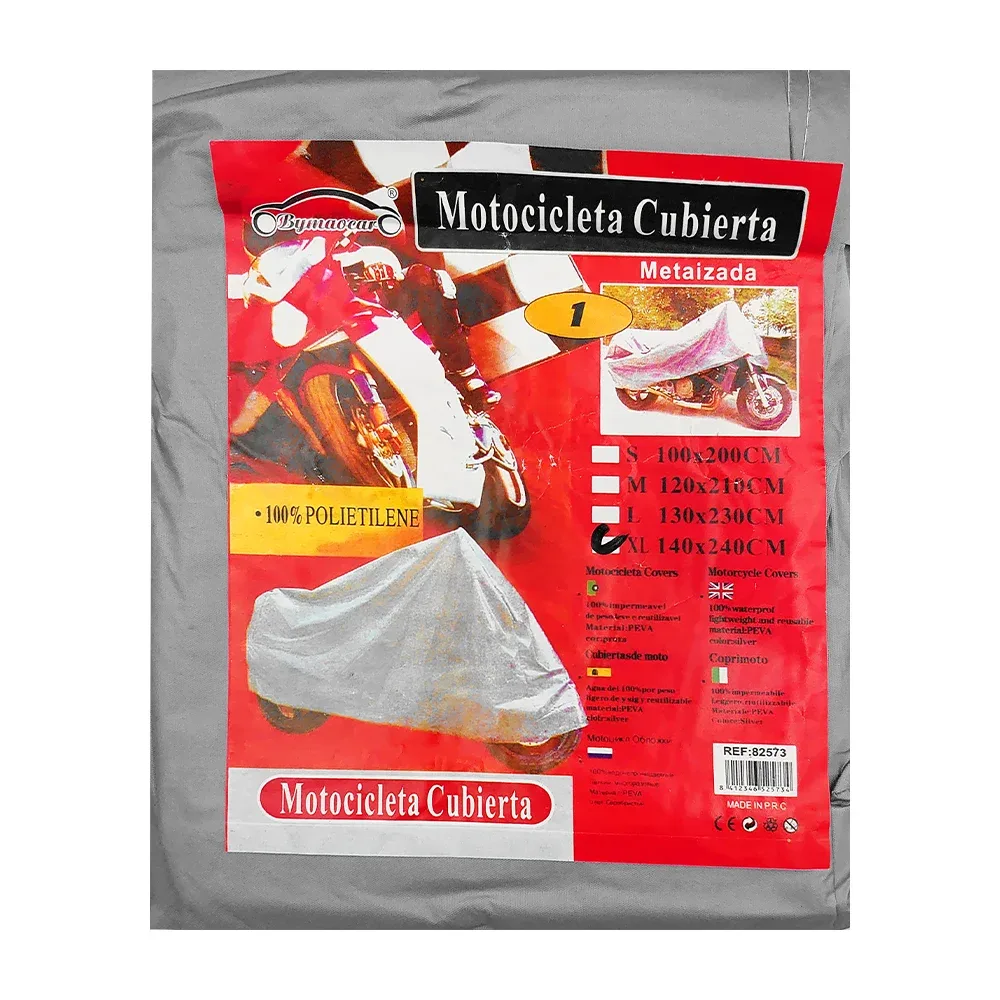Funda cubierta lisa para motocicleta 140x240cm o 130x230cm / mtz2l / 82573 / mtc-1l / bymaocar / mtz-2l