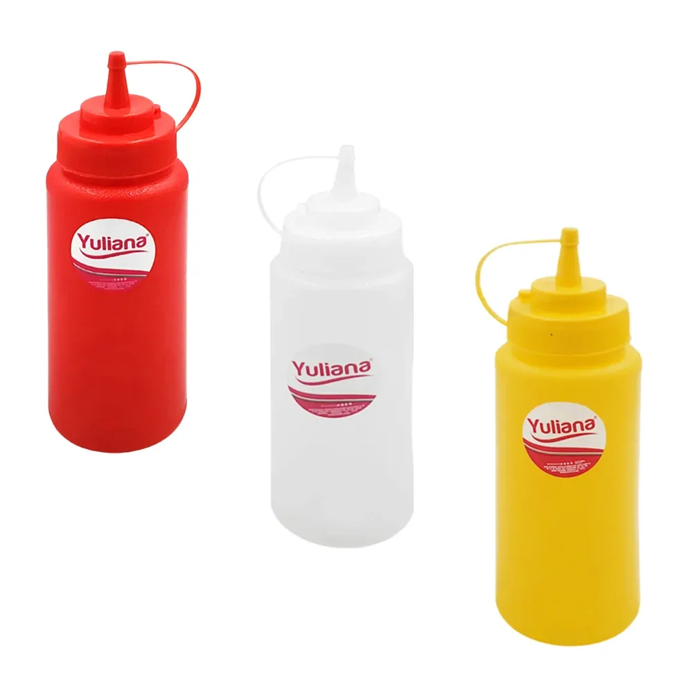 Contenedor para aderezo, de plástico, para ketchup, mostaza o mayonesa,16oz