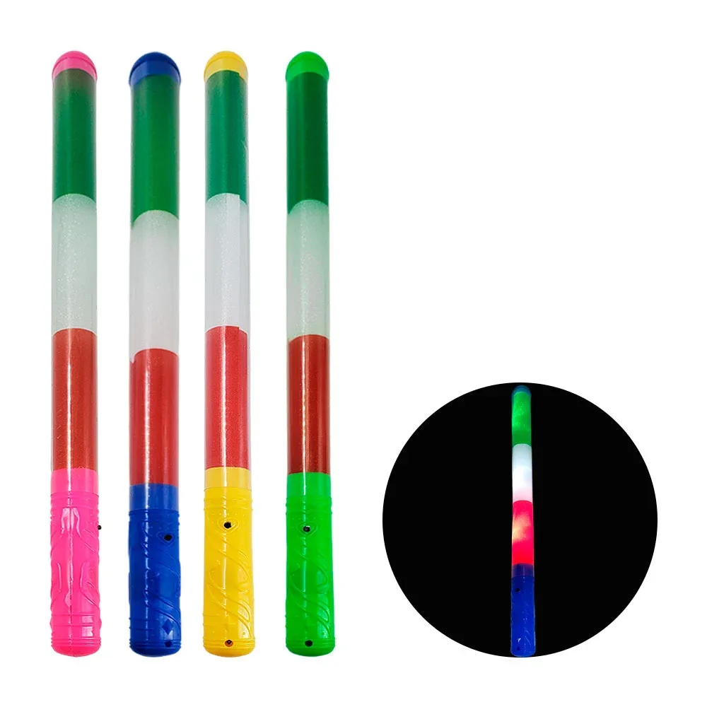 1pz Vara tricolor de 44cm y 3 modos de iluminación rgb, variedad de colores