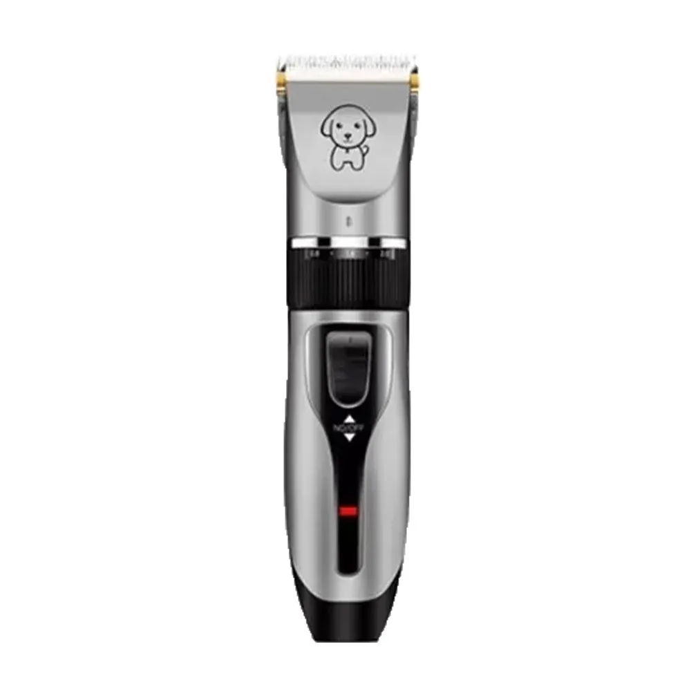 Kit profesional con maquina rasuradora inalámbrica con 4 peinetas intercambiables, peine metálico, lima, cortaúñas y tijeras para mascota / on teck / ht-12971 / 12971