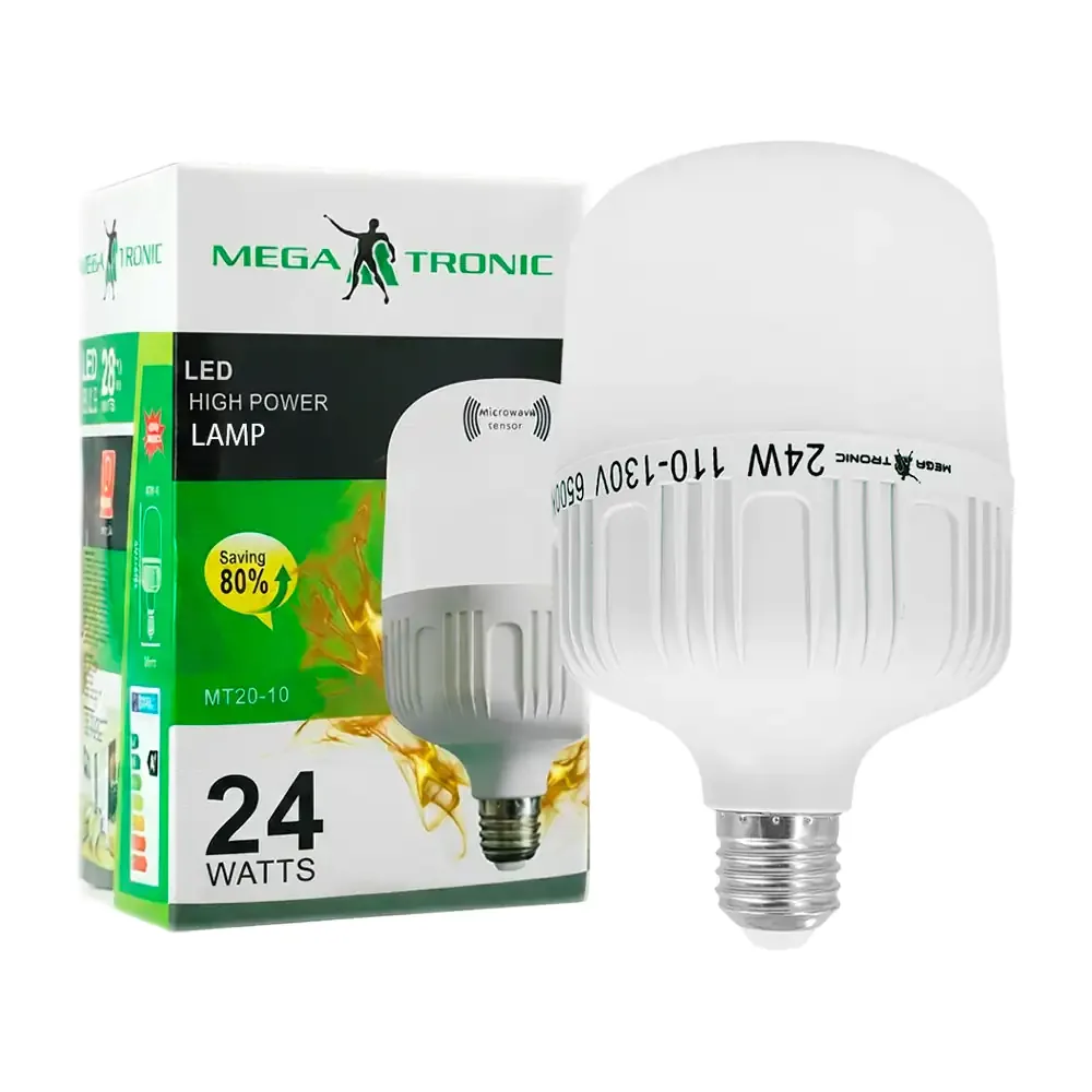 Foco bombilla led megatronic de 24w, luz blanca, ac110-130v