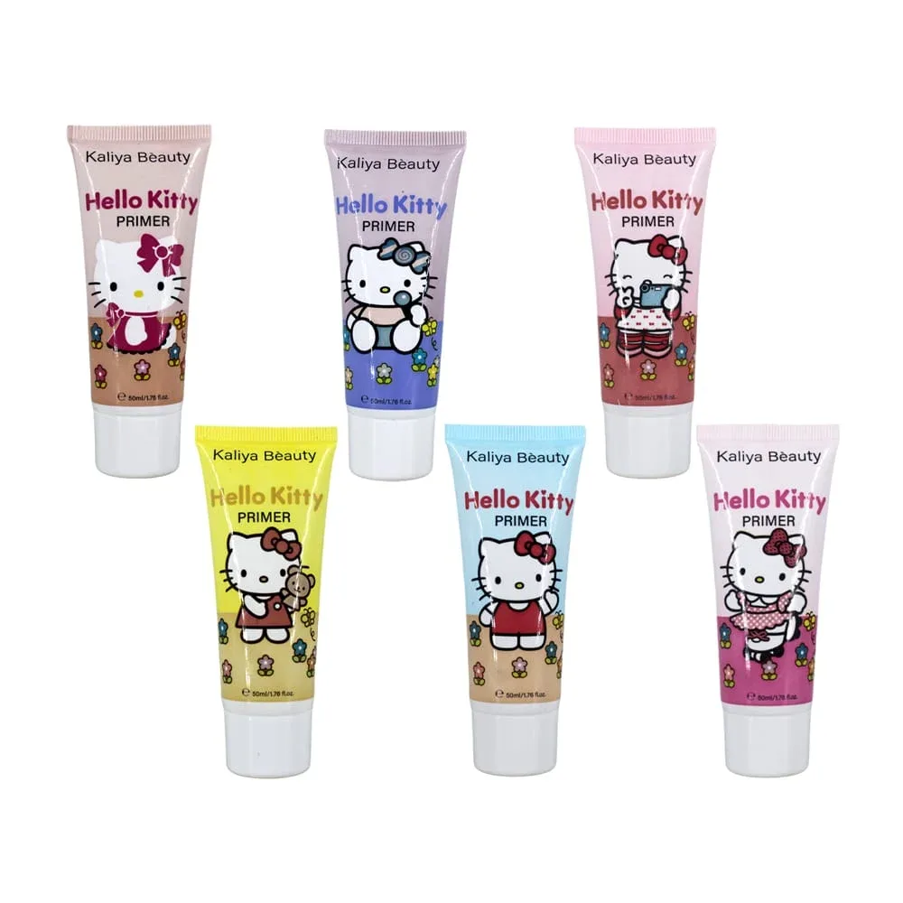 1pza Primer líquido hidratante de 50ml kaliya béauty con estampado de hello kitty / 080