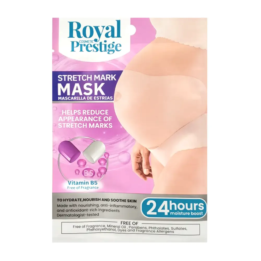 Mascarilla con vitamina b5 para reducir la apariencia de estrías en el embarazo