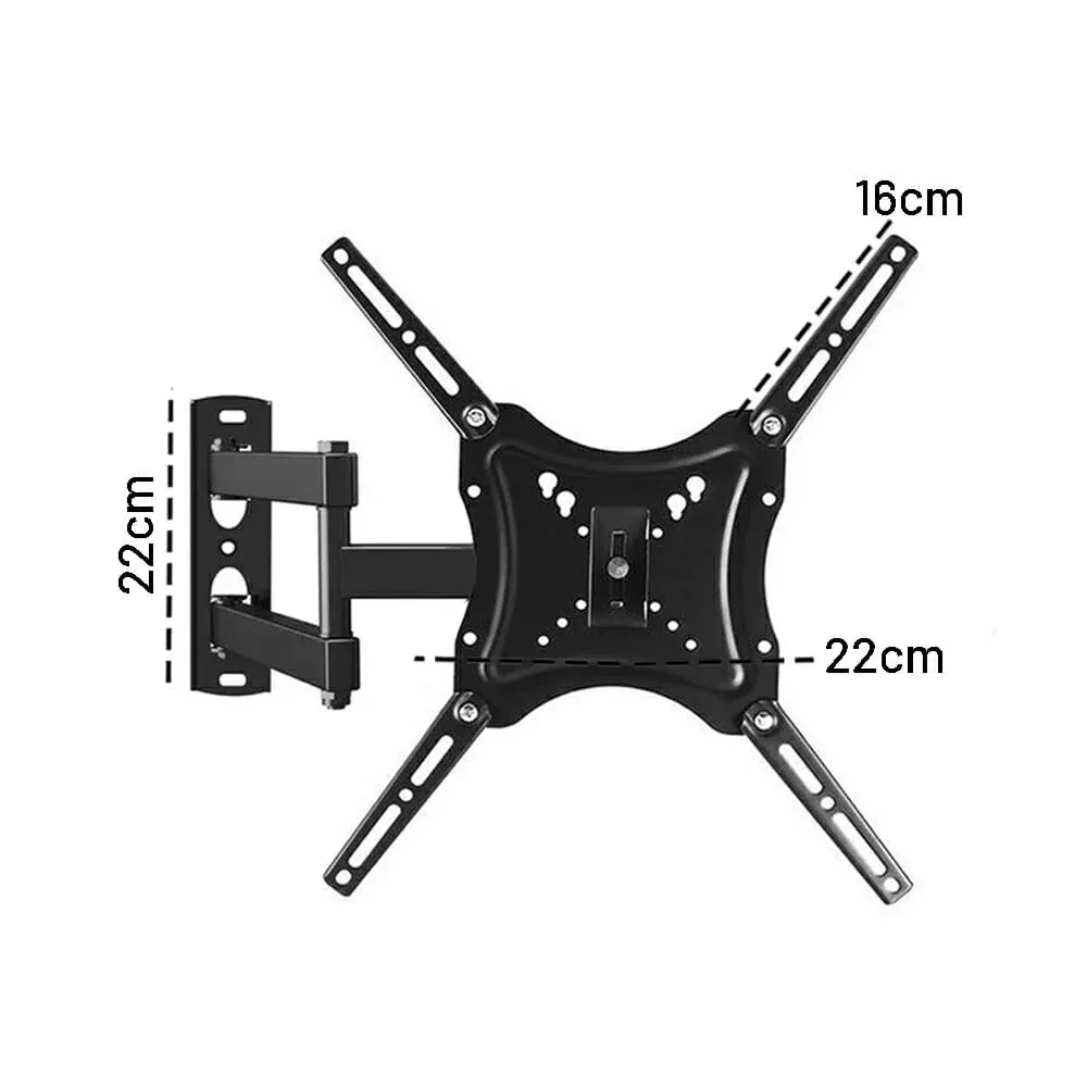 Soporte metálico de brazo articulado para pantalla de 14 a 55 pulgadas, soporta máximo 50kg