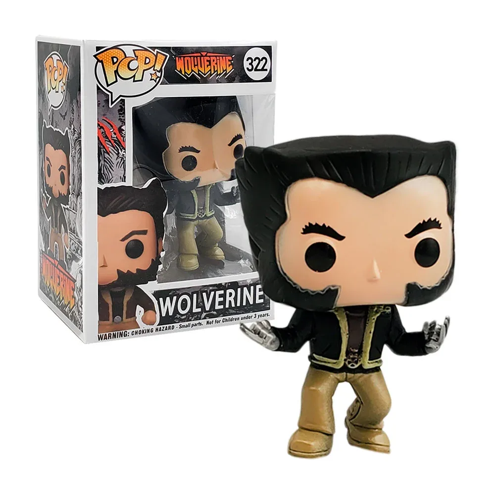 Figura coleccionable pop #322 con diseño de wolverine