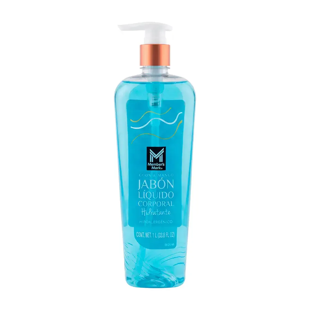 1pza Jabón liquido corporal hipoalergénico e hidratante con aroma coco - mango, 1l