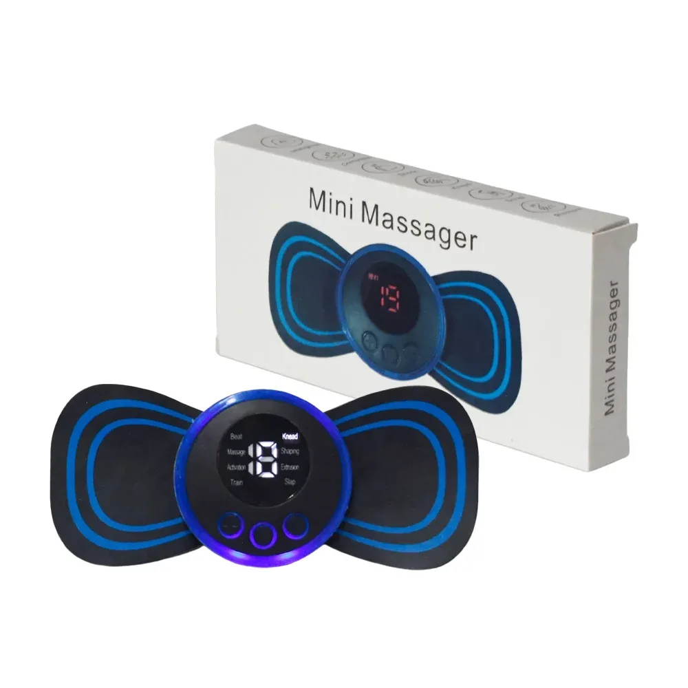 Mini masajeador adhesivo recargable con 8 diferentes tipos de masaje / mini massager / 80667 / bt-515 / br-8858