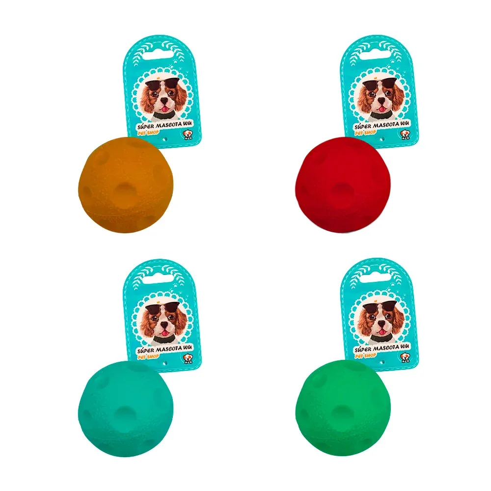 Pelota pequeña chillona con textura, variedad de colores / 73186 / pelota luna