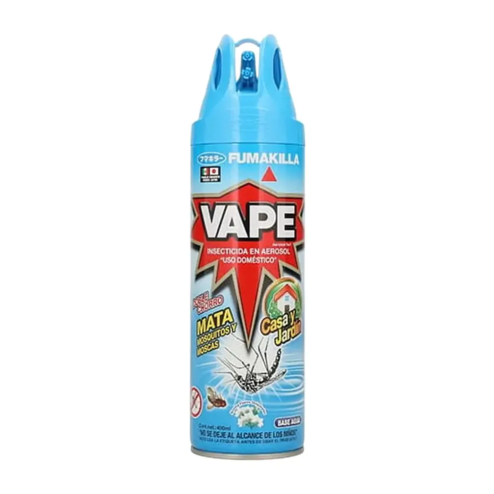 Insecticida vape casa y jardín con doble chorro, aroma a flores orientales, 400ml / 360637