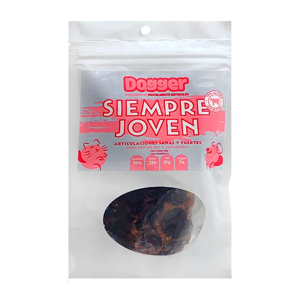 Corazón de res y zanahoria para articulaciones, premio para perro, 40gr / 798003