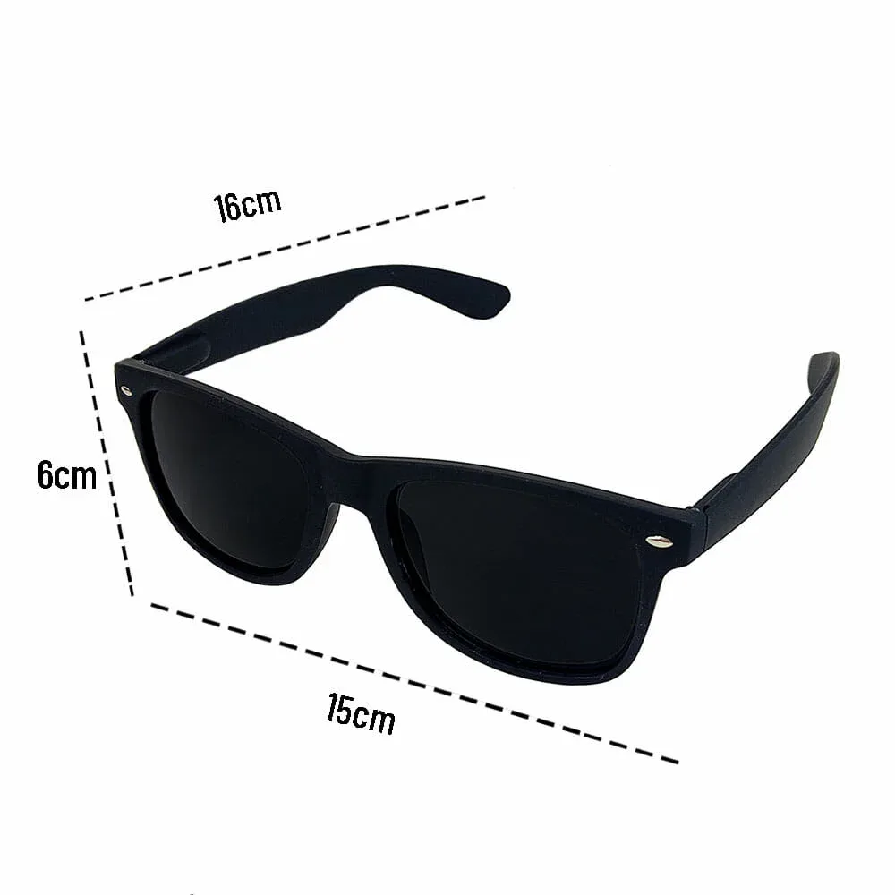 1pza Lentes de sol en color negro mate 3001-1f