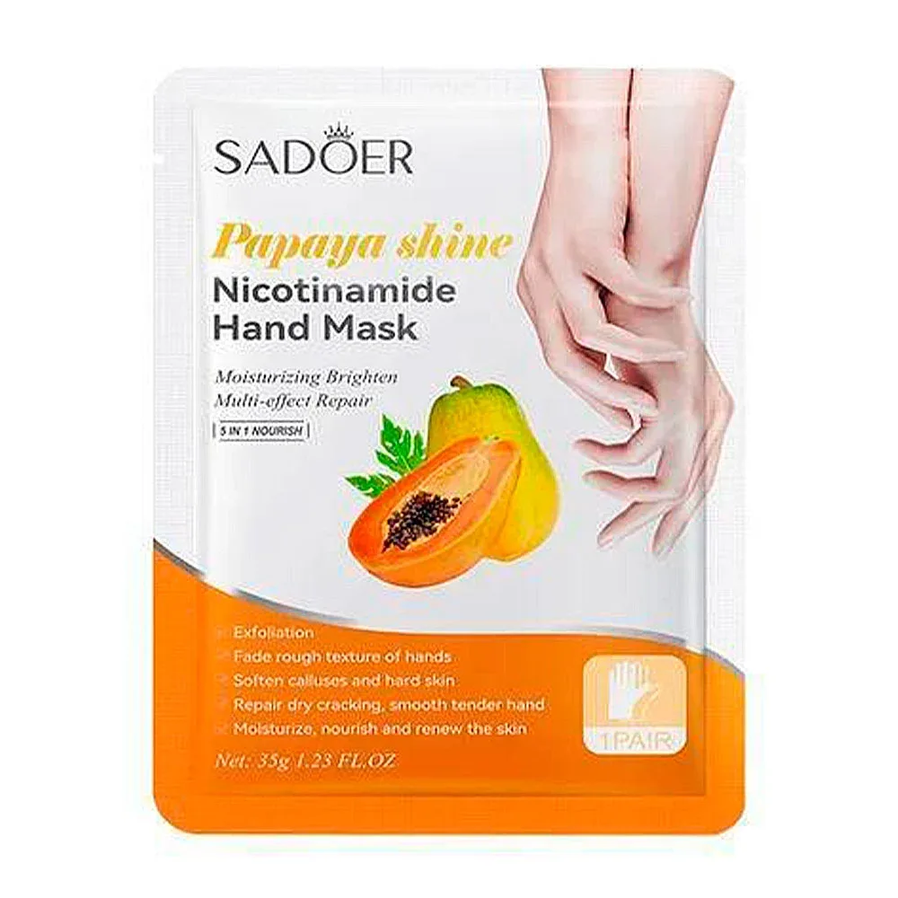 Mascarilla para las manos con extracto de papaya y nicotinamida multiefecto, 35g