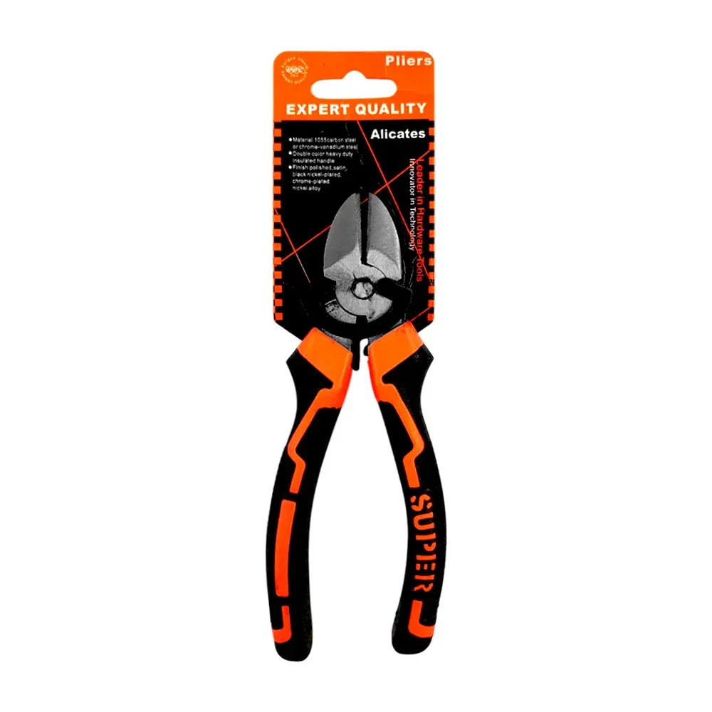 Pinza - alicate de 8 pulgadas con punta de corte y mango de antiderrapante