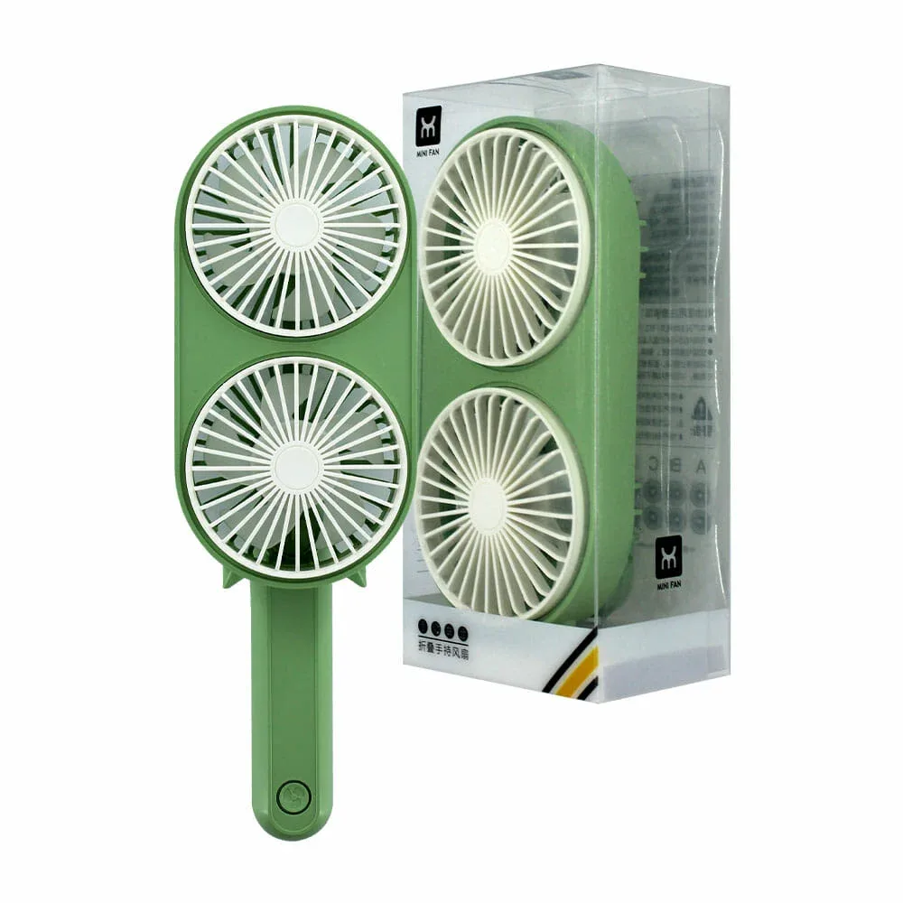 Ventilador personal doble, plegable, 26cm / fs60