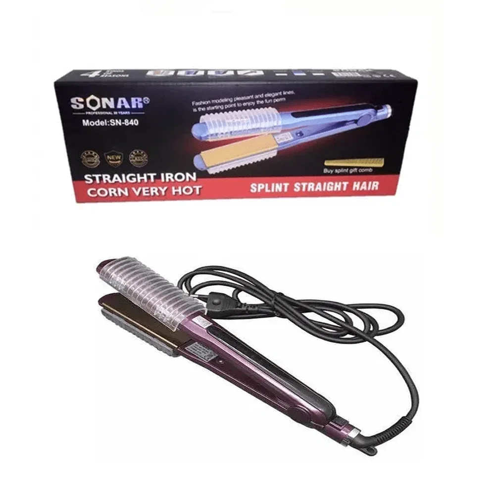 Plancha alaciadora de cabello sonar sn-840