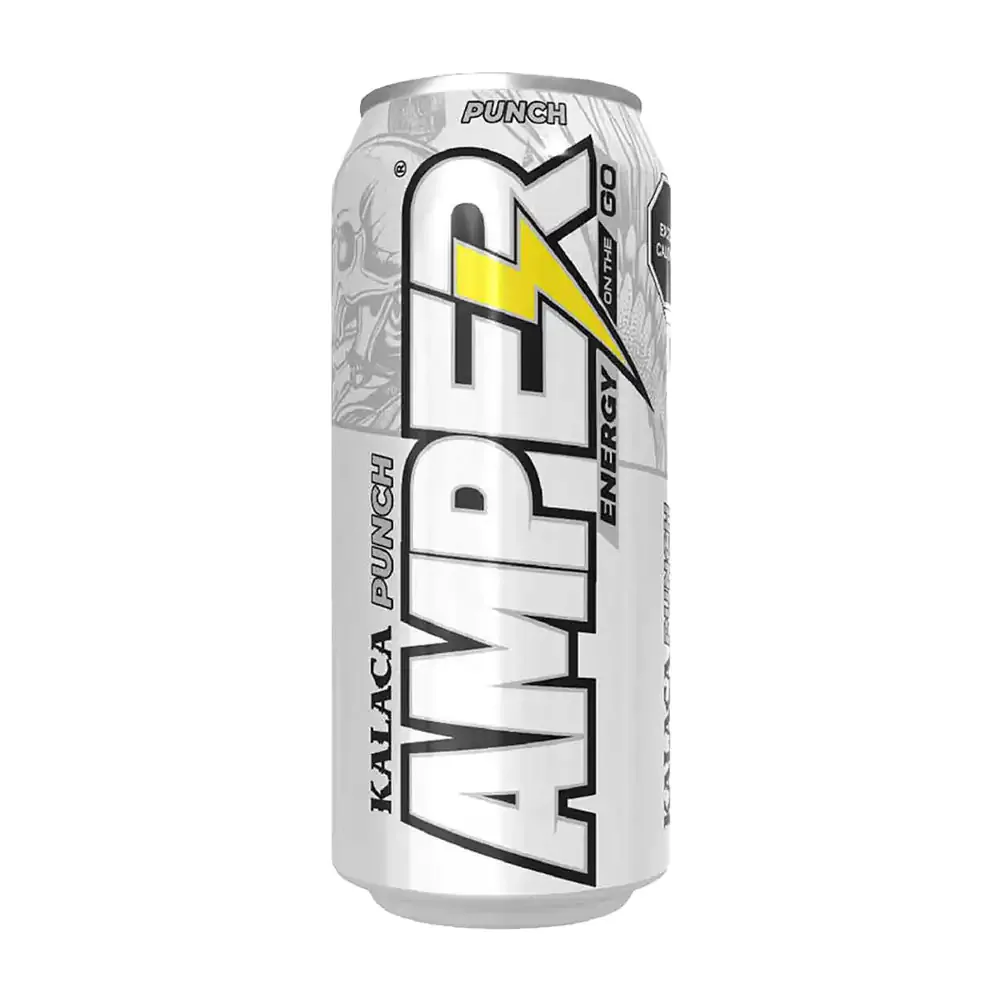 Bebida energética kalaca punch amper, bebida carbonatada con cafeína, 473ml / 509084