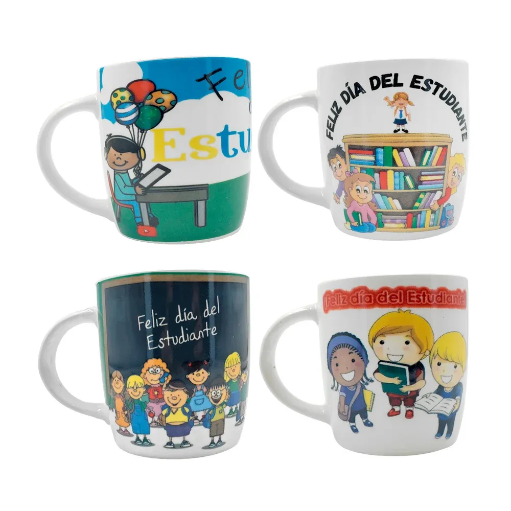 1pza Taza de cerámica con temática de feliz día del estudiante, variedad de modelos / 236724502