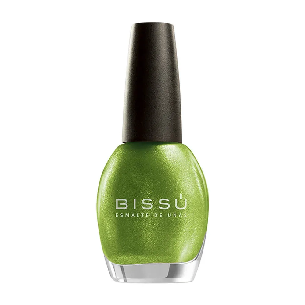 1pza Esmalte bissú para uñas, tono 255 metal mate verde 15ml / l277930