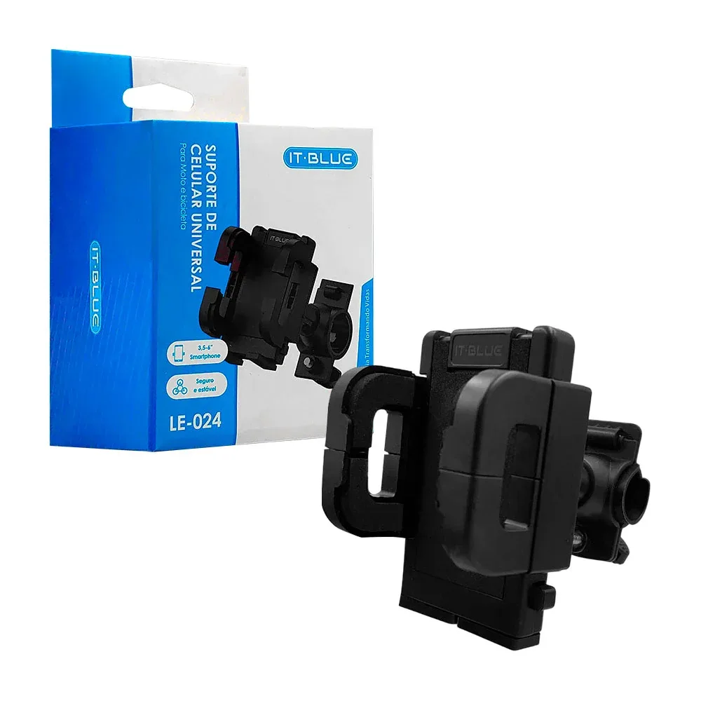 Soporte universal para celular, ajustable a moto o bicicleta, 360 grados