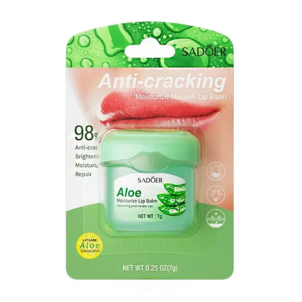 Balsamo humectante para labios, extracto de aloe vera para humectar, 7g / sd6258