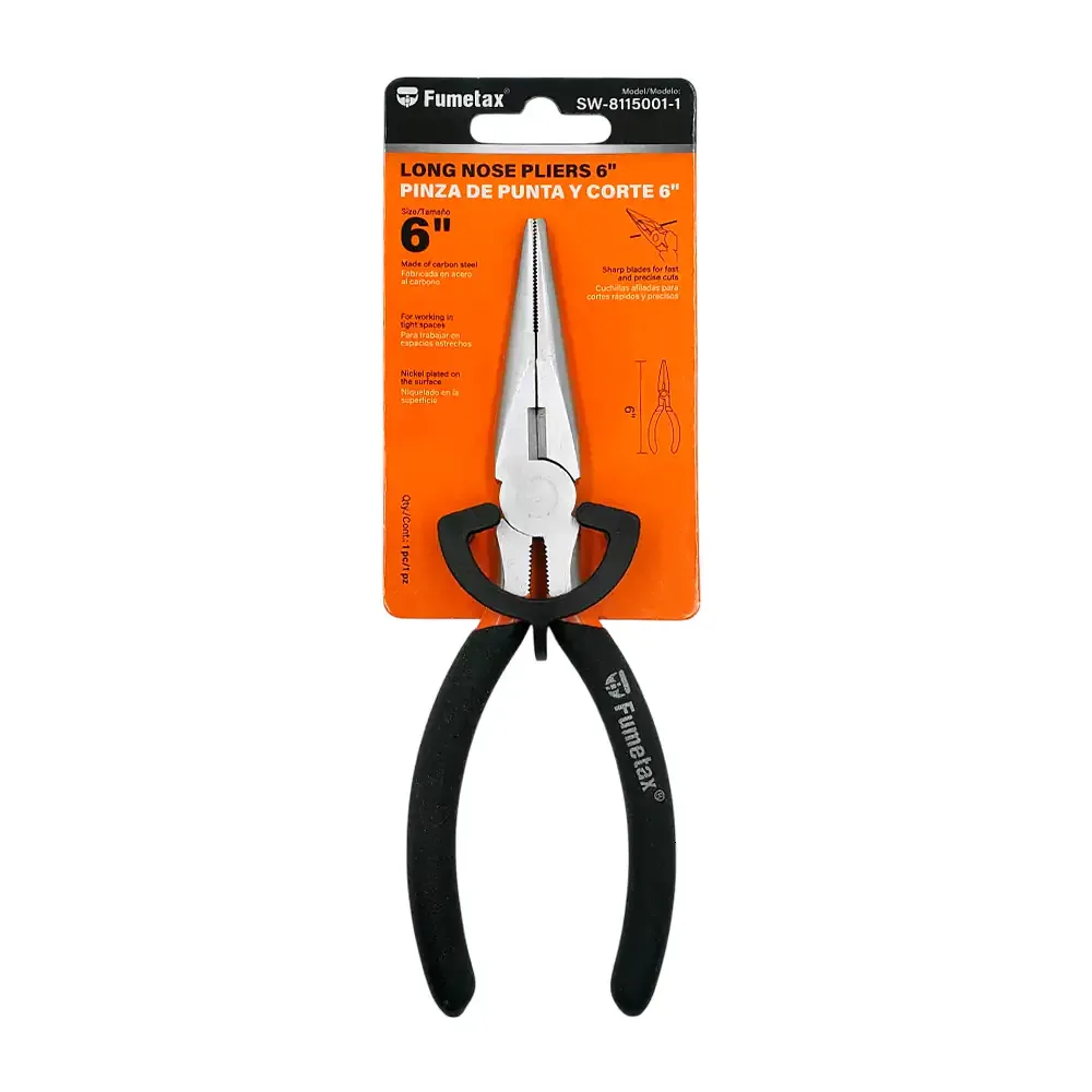 Pinza fumetax de punta para corte, 6in de acero inoxidable / sw-8115001-1