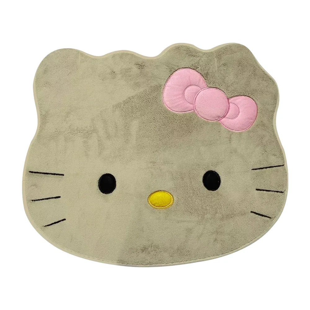 Tapete home deluxe afelpado con diseño de hello kitty, variedad de colores / b832