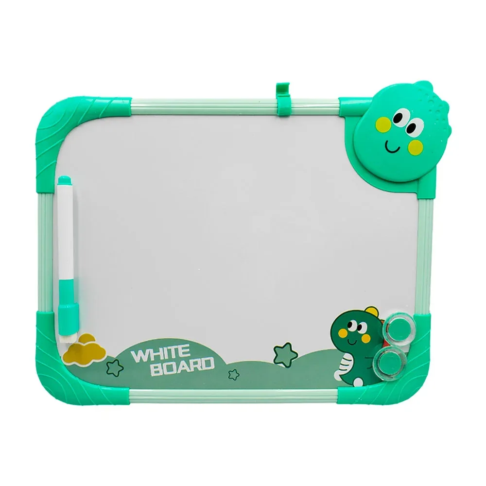 Pizarron infantil con diseño de dinosaurio 34x26cm + plumón  / white board