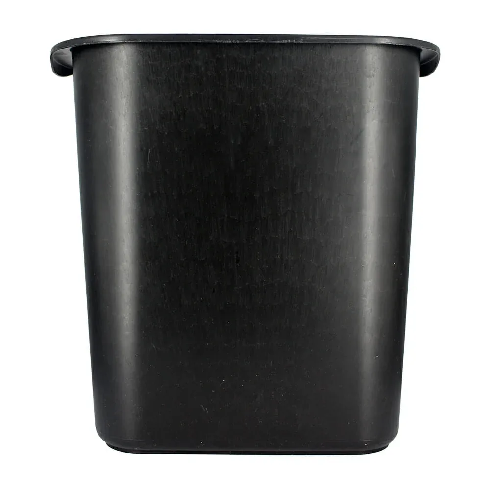 1pza Cesto color negro para basura con capacidad de 12 litros / plastymet